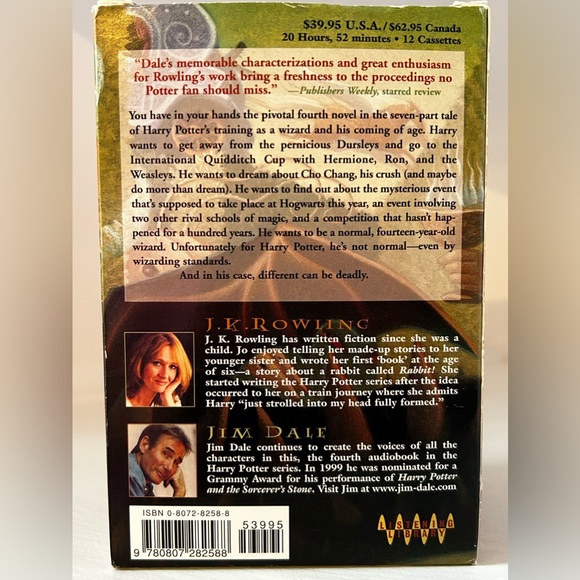 Lot of HARRY POTTER audiobooks cassette tapes and cd books 1,2,3,4,6,7 Hogwarts - Picture 10 of 16